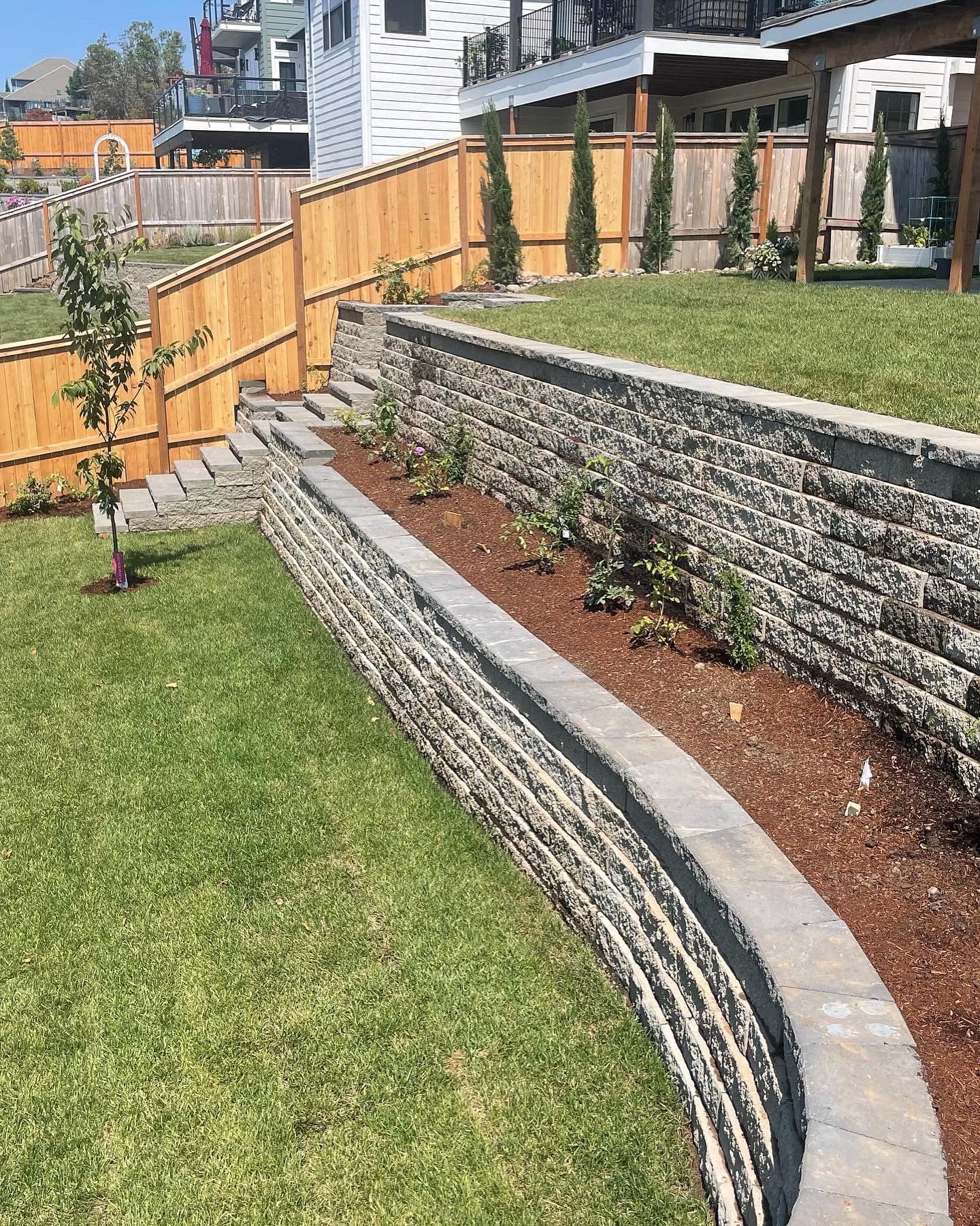 Retaining wall for slope and erosion control